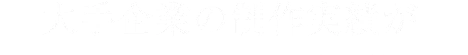 大手企業の制作実績が